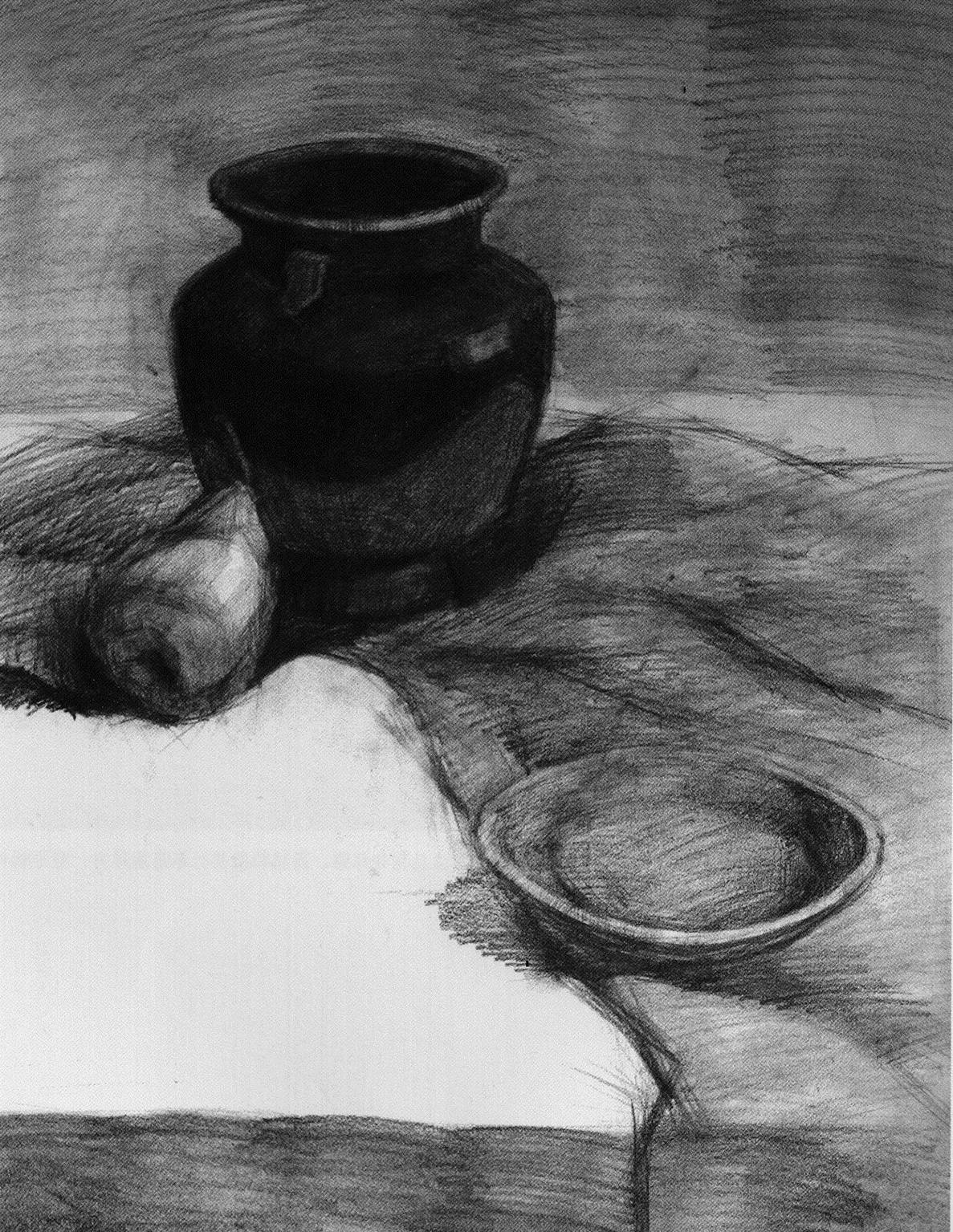 素描考级五级(中级)示范图例 - 中国美术学院社会美术水平等级考试