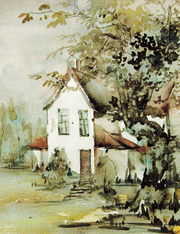 中国美术学院美术考级水彩画考级三级初级示范图例