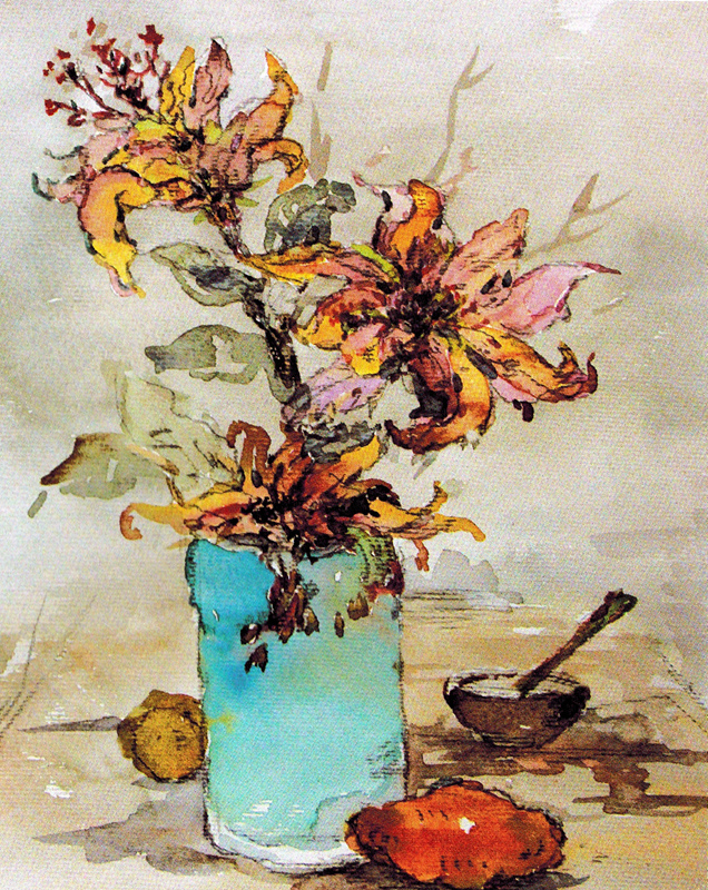 中国美术学院美术考级水彩画考级八级(高级)示范图例