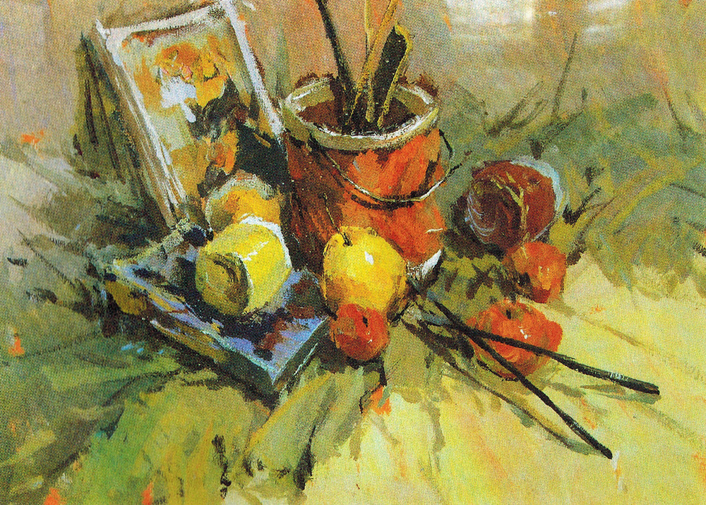 中国美院美术考级水粉画考级九级高级示范图例